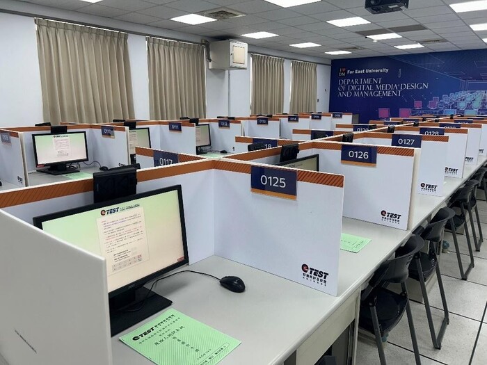 圖說：整潔舒適的考場環境