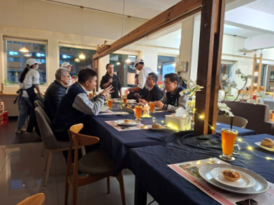 圖說：飲料、義大利麵到蛋糕一次到位!中信科大餐飲系成果展吸睛。(圖/中信科技大學提供)