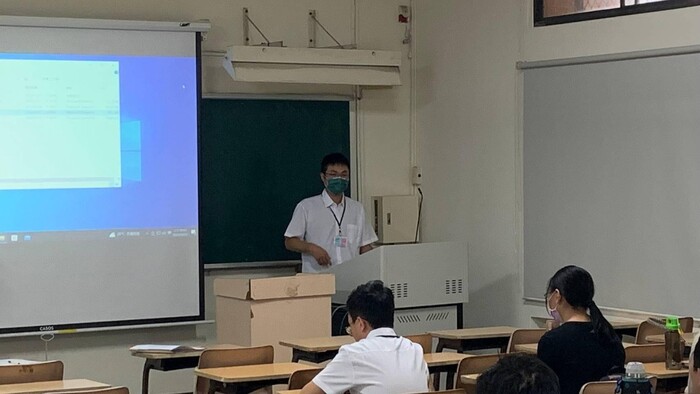 圖說：蔡欣佑參與研討會發表研究成果。(圖/中信科技大學提供)