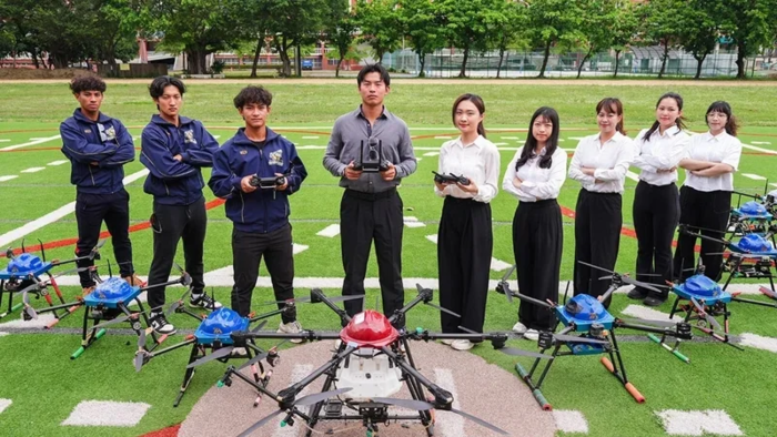 圖說:中信科技大學成立「飛行學校」，打造結合理論與實作的無人機培育基地，全面培養AI時...
