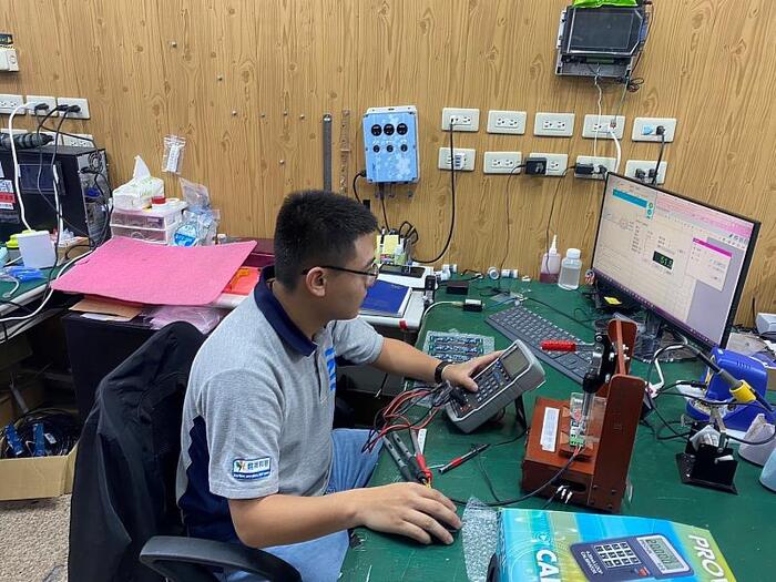 圖說：梁博翔的工作現場。